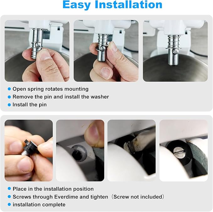 Mixer Spring and Washer for KitchenAid Mixer Parts-KitchenAid Tilt Head Mixers Spring and Washer, Rubber Washer