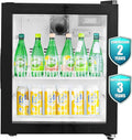 1.3cu.ft Commercial Refrigerators Beverage Fridge with LED Light Display Upright Merchandiser, Drink Cooler with 1 Adjustable Shelves Black ETL Approved