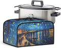 Oil Painting Crock Pot Cover Compatible with 6, 7 or 8 Quart Slow Cooker Crock Pot Cover Keep Appliance Clean Kitchen Tool Halloween Festival Gifts for Kitchen Decor