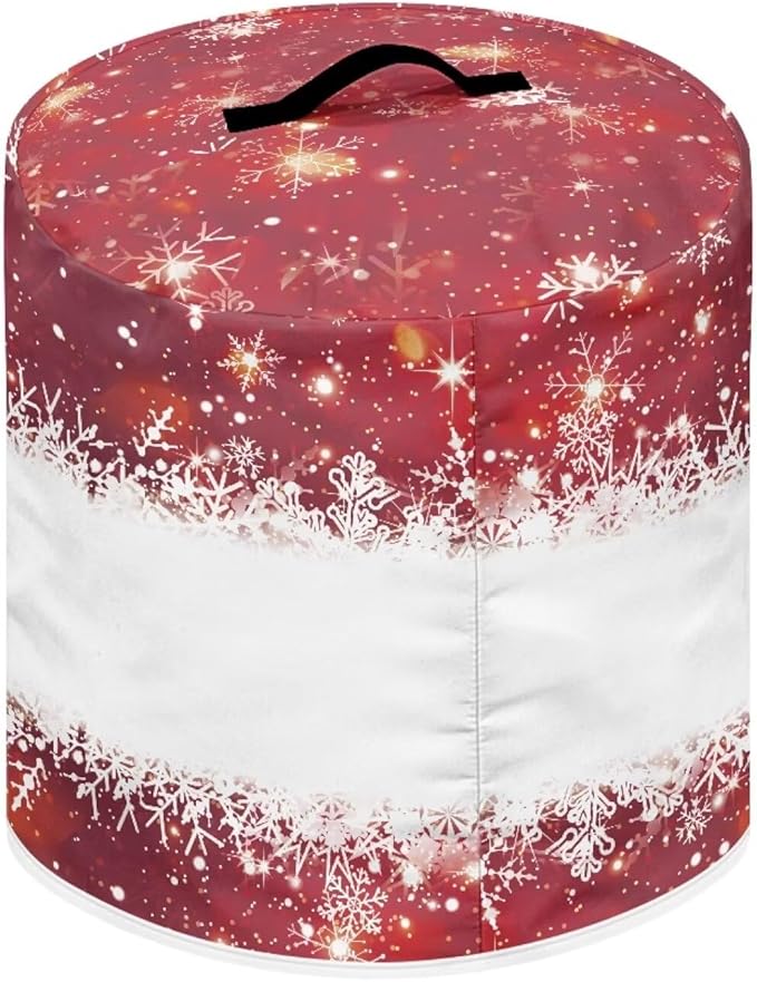 Pressure Cooker Cover for 8 Quart Air Fryer Accessories, Stain Resistant Electric Appliance Cover with Pockets Christmas Decor Cute Snowman