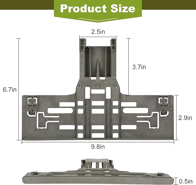 UPGRADED WPW10546503 W10546503 Dishwasher Top Rack Adjuster Parts with W10195840 & W10195839 & W10250160 Upper Parts Replacement for KitchenAid Kenmore Maytag Whirlpool Dishwasher Parts (8 Packs)