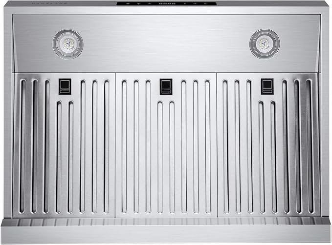 Hauslane Range Hood 30" Under Cabinet,900 CFM Kitchen Range Hood | 3 Speed Exhaust Fan, Delay Auto Shut-Off Vent Hood | Stainless Steel Electric Stove Ventilator | Chef Series PS10
