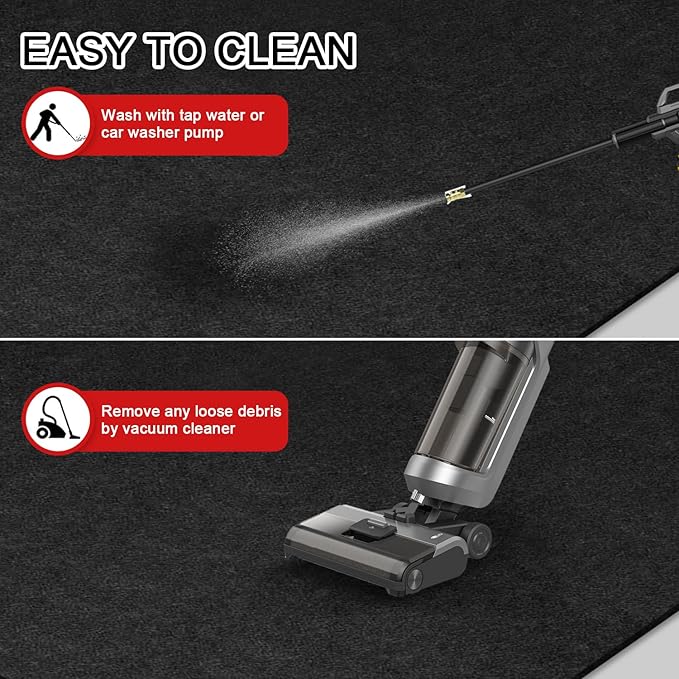 Extra-Large Garage Mat 22' x 8'10" - Durable Oil Mat for Garage Mats for Floor Under Car, Washable Garage Rug, Absorbent Floor Mats with Waterproof Liner, Garage Carpet, Oil Change Mats, Car Rug