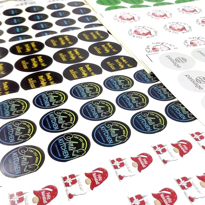 Custom 100-500 Personalized Labels, Oval 5x2 Inch Stickers with Logo & Text for Business, Thank You Labels