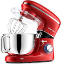 CHeflee Stand Mixer,660W 6+P With 6.5QT Stainless Steel Bowl,Dough Hook, Wire Whip & Beater,for Most Home Cooks (Blue)