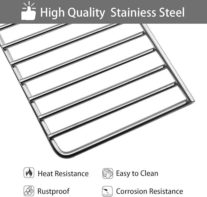 Grill Warming Rack for Bull 29.75" " Grills, Stainless Steel Grill Rack for Bull Angus Outlaw Lonestar or Other 30" Grill, Bull BBQ Replacement 30 Inch Grill Warming Rack, 47004