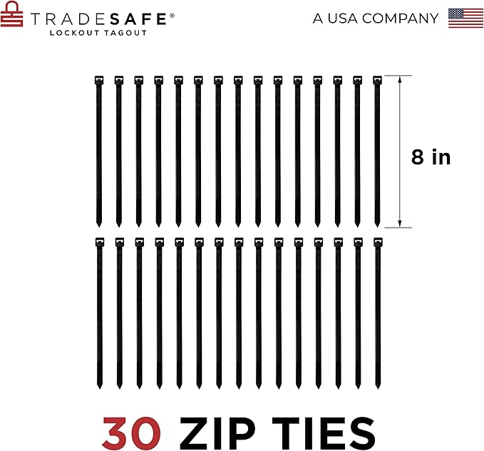 TRADESAFE Bilingual Emergency Equipment Inspection Log, Inspección de Equipo de Emergencia - 30 Eye Wash Station Inspection Tags with 30 Zip Ties, Durable 32 mil Vinyl Safety Inspection Tags