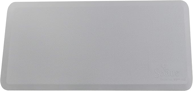 Secure FlatPad Fall Mat - Bedside Safety Protection Floor Pad, Anti Trip Beveled Edges, Elderly Seniors Disabled Fall Prevention Anti Fatigue, Waterproof Non Slip Cover (70" x 36" x 3/4")