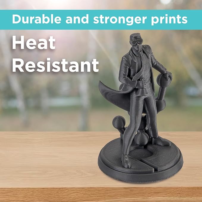 Polymaker ABS Filament 1.75mm Dark Grey, 3D Printer Filament 1.75mm Heat Resistant 1kg - PolyLite ABS 3D Printing Filament 1.75mm, Strong & Durable, Dimensional Accuracy +/- 0.03mm
