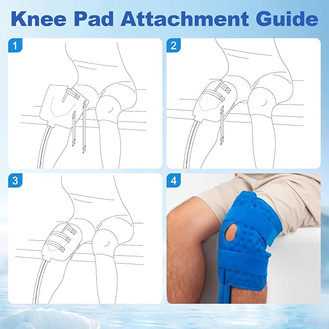 Ice Machine for Knee After Surgery, Timer Looped Knee Ice Machine with Digital Panel, 9 Quarts Cold Therapy Machine for Knee Replacement Home Cryotherapy System for Surgery Recovery