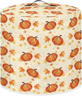 Pumpkins Maple Leaf Print 3 Quart Pressure Cooker Dust Cover with Storage Pocket and Top Handle Kitchen Appliance Air Fryer Rice Cooker Dust Cover Thanksgiving Day Decor