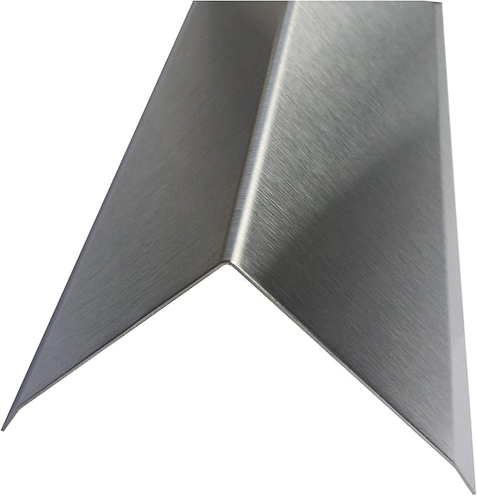 Brushed 304 Stainless Steel Corner Guards, 48" Wall Protectors, 20ga & 16ga, Available in 1/2" to 4", Multi-Pack Options (1, 2, 5, or 10) (2, 4 x 4, 20ga, with Hug Edges)