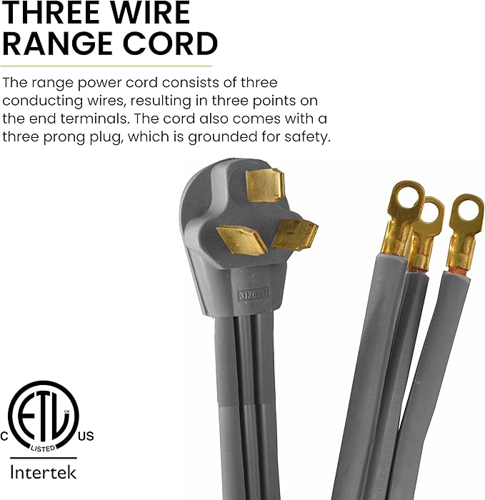 GoGreen Power 6' 3-Wire 50 Amp Range Cord (G-27006)