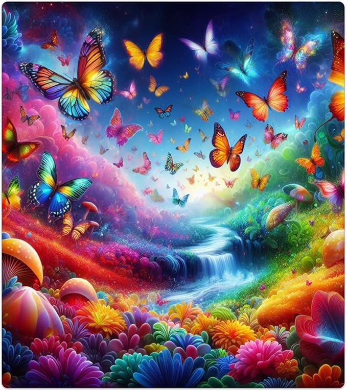 Dishwasher Magnet Cover Animal Rainbow Butterfly Dishwasher Decorative Cover Front Dishwasher Door Cover Reuseable Dishwasher Cover Panel Decal for Kitchen Refrigerator Home Appliances 23" X 26"