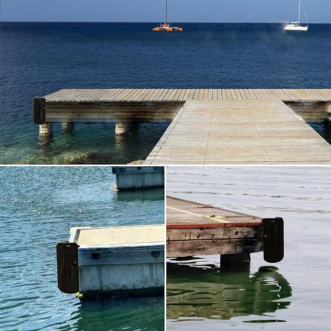 XIALUO Dock Corner Bumper Fender Inflatable Dock Protection White/Black 8"x16" Protect Docks and Ships from Damage Caused collisions