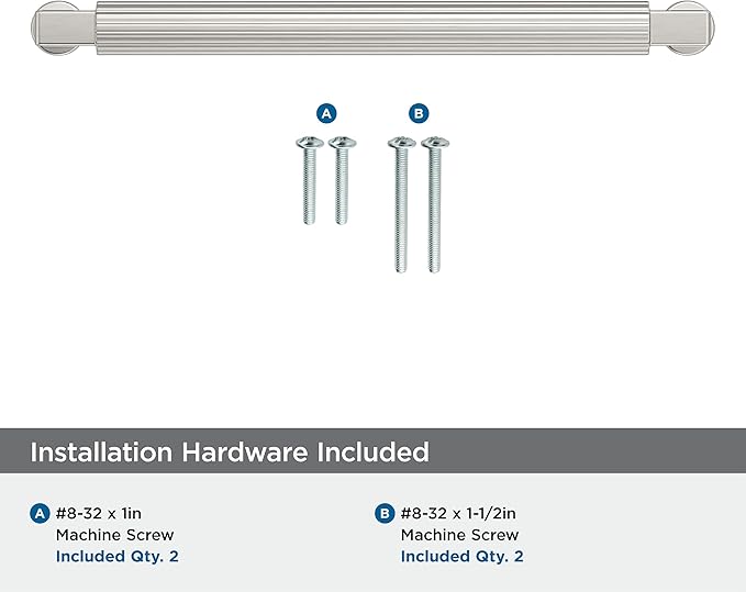 Amerock Ballard 6-5/16 inch (160mm) Center-to-Center Satin Nickel Cabinet Pull, BP37645G10