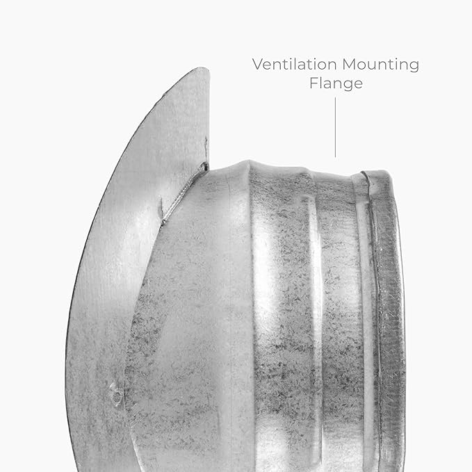 Galvanized Steel Saddle Takeoff – Round 90 Degree Splitter for 6” Duct with 4" Outlet Branch Connector - Range Hood Duct Adapter - Heavy Duty Supply/Exhaust Air Ventilation Duct Work Collar