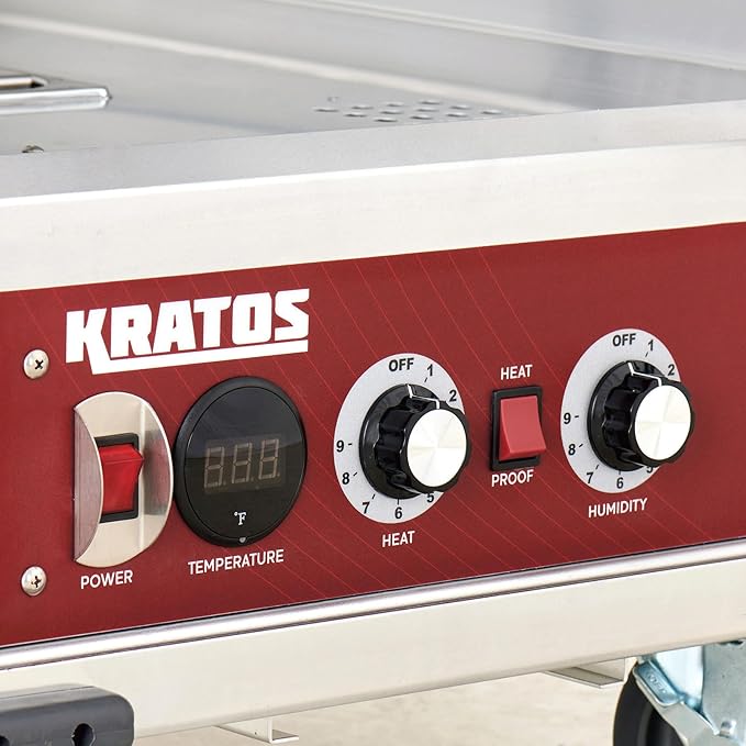 Kratos Full Size Commercial Insulated Holding and Proofing Cabinet with Clear Dutch Doors, Holds 36 Full Size Sheet Pans, 120V, 1440W (28W-603)