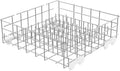 UPGRADED W10311986 W10380384 Dishwasher Lower Dishrack for Whirlpool Kenmore Dishwasher Rack Replacement Parts,304 Stainless Steel W10311986 W11158802 Whirlpool Dishwasher Rack with Wheel Bottom Rack