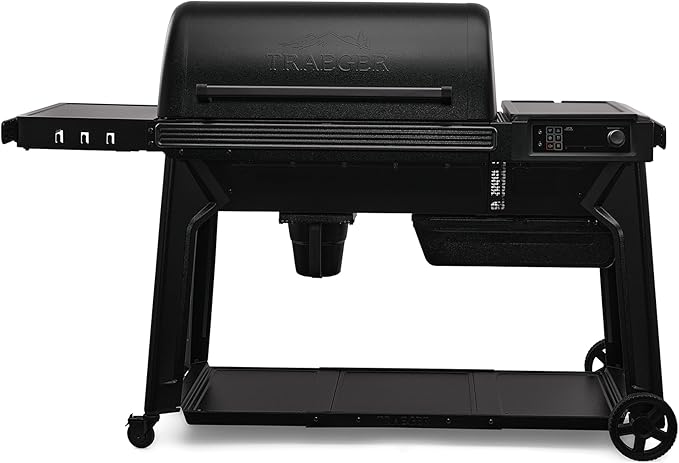 Traeger Grills Woodridge Pro Electric Wood Pellet Grill and Smoker, 970 Sq. In., Outdoor Pellet Smoker Grill with Digital Sensor and Side Shelf, Wi-FIRE Technology, Super Smoke Mode, TFB97JLH