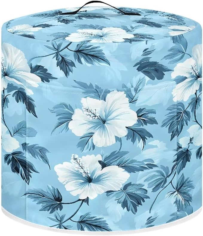 TODIYADDU Elegant Floral Air Fryer Cover Dust Cover Leaves Instant Pots Pressure Cooker Cover Compatible with Most Kitchen Appliances Exquisite Instant Pots Pressure Cooker Accessories Presents