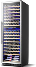 AAOBOSI Wine Cooler Dual Zone 24 Inch, 176 Bottles Wine Refrigerator, Freestanding Wine Fridge with Intelligent Temperature Memory & Humidity Control Compressor Cooling, Quiet Operation