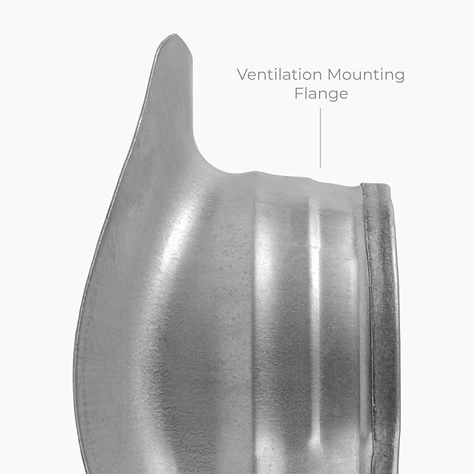 Galvanized Steel Saddle Takeoff – Round 90 Degree Splitter for 10” Duct with 4" Outlet Branch Connector - Range Hood Duct Adapter - Heavy Duty Supply/Exhaust Air Ventilation Duct Work Collar