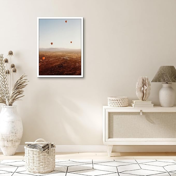 Americanflat 18x24 Poster Frame with Polished Plexiglass - Streamline Collection - Thin Border Picture Frame for Wall Display - Hanging Hardware Included - White