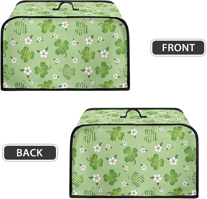 Green Clover Crock Pot 6-8 Quart Slow Cooker Cover Dust Cover Slow Cooker Bag Dust Covers for Kitchen Appliances Dust Resistant Decor Kitchen Utensils for Saint Patrick's Day