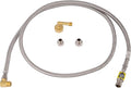 Eastman Flood Defender Dishwasher Installation Kit, 6 Foot Supply Line with Adapters, Auto Shutoff Valve, 3/8 Inch MIP x 3/4 Inch FHT Elbows, 98556