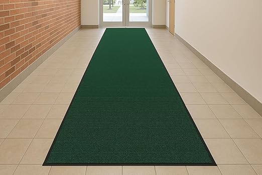 Guardian 94041740 Platinum Series Indoor Wiper Floor Mat, 4' x 17', Green