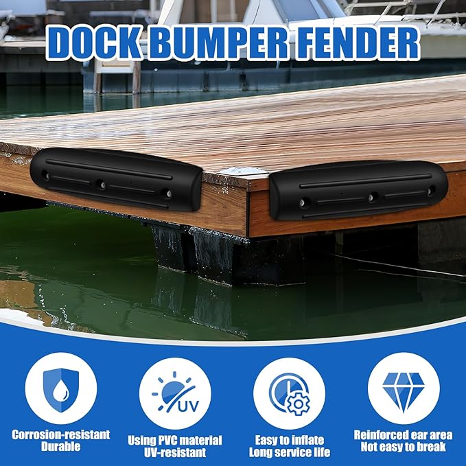 Dock Fender Bumpers, Boat Dock Bumpers Straight-Edge Marine Fenders Side Guard