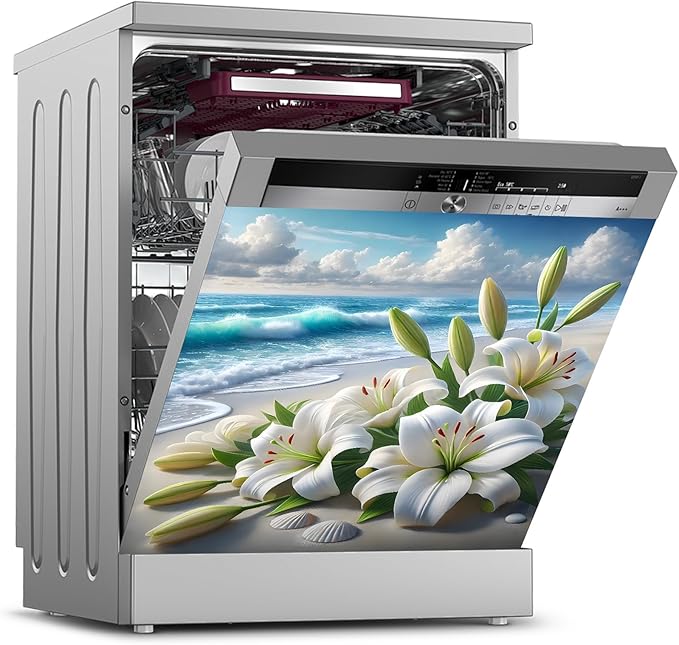 Dishwasher Magnet Sticker Cover Panel Decal Refrigerator Magnetic Sticker Decorative for Kitchen Decoration,Fridge Door Cover, Appliances Stickers 23"x26"