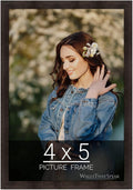 wallsthatspeak 4x5 Espresso Brown Picture Frame for Puzzles Posters Photos or Artwork