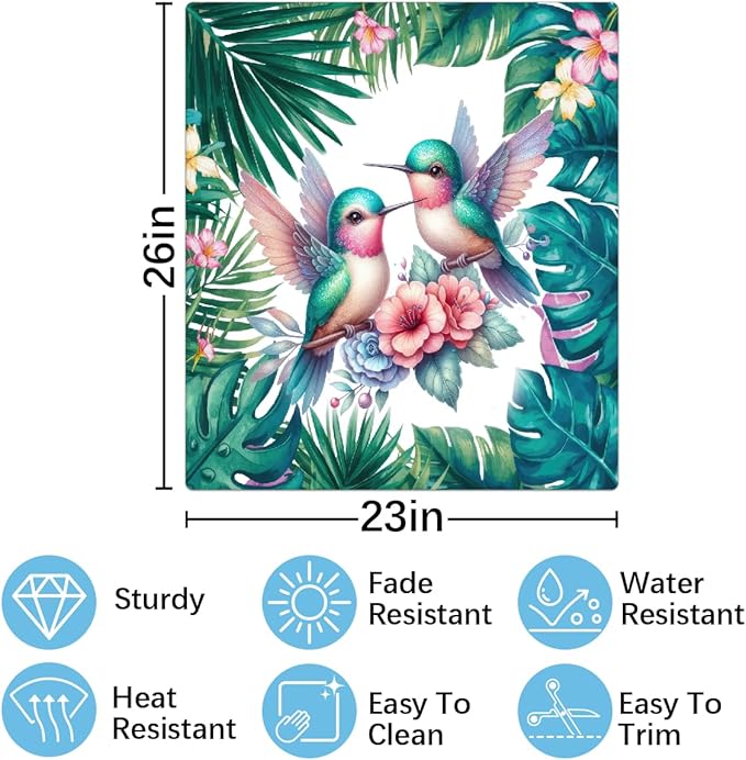 Summer Palm Leaf Bird Dishwasher Magnet Cover Summer Palm Leaf Bird Front Dishwasher Cover Decoration Reusable Magnetic Door Cover Panel Decal Home Appliances Stickers Kitchen Refrigerator 23"X26"