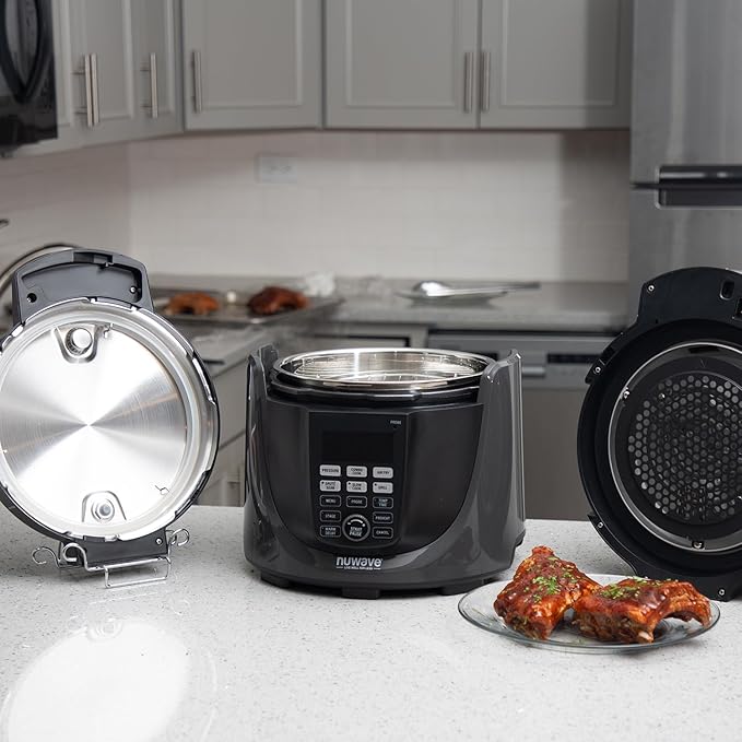 Nuwave Duet Electric Pressure Cooker & Air Fryer Combo (Black)