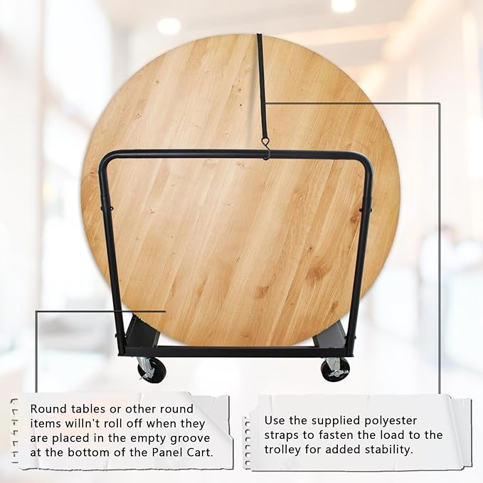 Steel Panel Truck,1500 LBS Panel Dollies Cart,Heavy Duty Drywall Sheet Cart for Lumber Furniture Warehouse Garage,with 4 Braking Casters