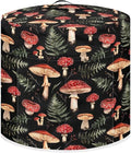 Mushroom Green Leaves Pressure Cooker Cover Dust-Proof Kitchen Appliance Cover Air Fryer Cover for 8 Quart Instant Pot, with Handle and Pockets Keep Kitchen Appliance Clean Home Décor
