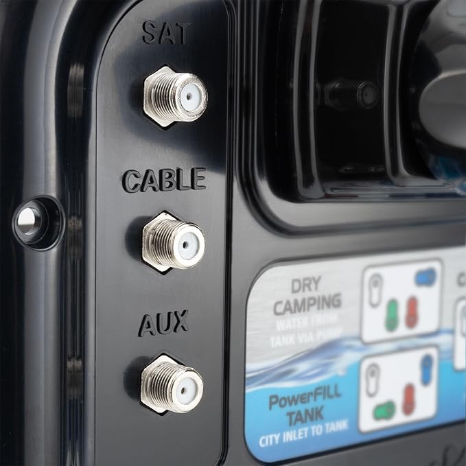 RecPro RV Water Management Panel | Nautilus P4 | 8-Function City-Water Fill | Made in America (Black, Include Install Kit)