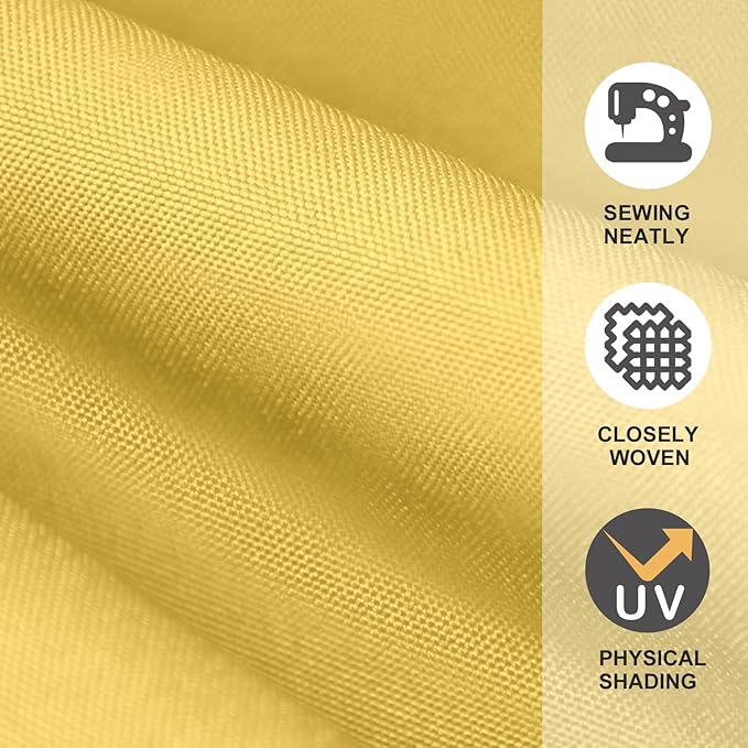 EliteShade USA 9FT Patio Umbrella Replacement Covers 8 Ribs Market Umbrella Canopy Cover (CANOPY ONLY) (Yellow)