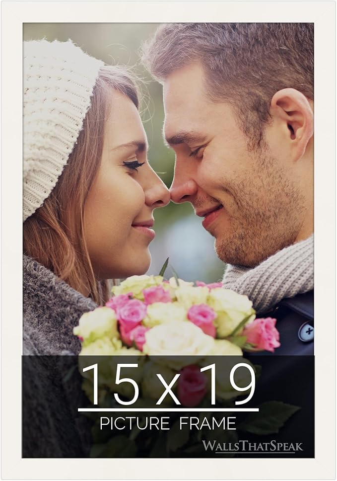 wallsthatspeak 15x19 white Picture Frame for Puzzles Posters Photos or Artwork