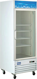 Kratos Commercial Freezer Display Merchandiser - 1 Self Closing Swing Door, 31"W, White (67K-219)