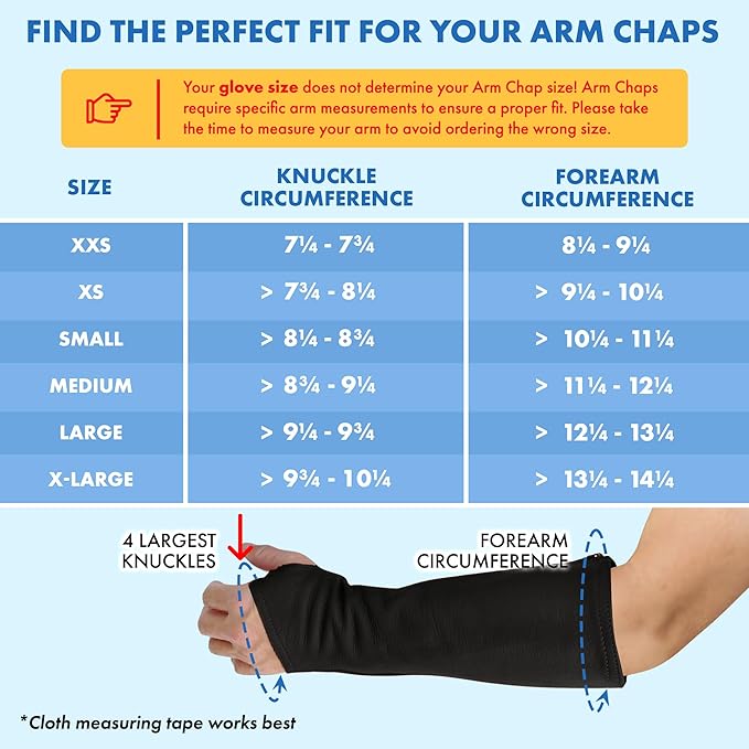 Arm Chaps Leather Protective Sleeves Arm Guard - Prevent Cuts, Scratches & Bruises - Genuine Cowhide - Ideal for Gardening & Construction - Left & Right Form-Fitting. Black (1 Pair/Small).