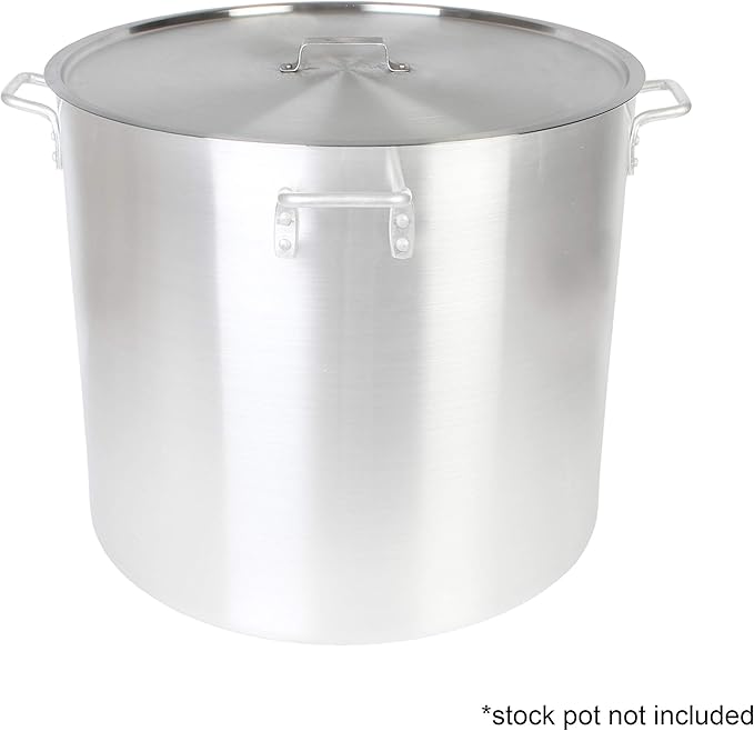 Thunder Group Stock Pot Lid, 120 Quart, Silver
