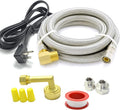 Universal Dishwasher Installation Kit,4 Ft Stainless Steel Dishwasher Hose,Burst Proof Water Supply Line with 3/8" Compression Connections