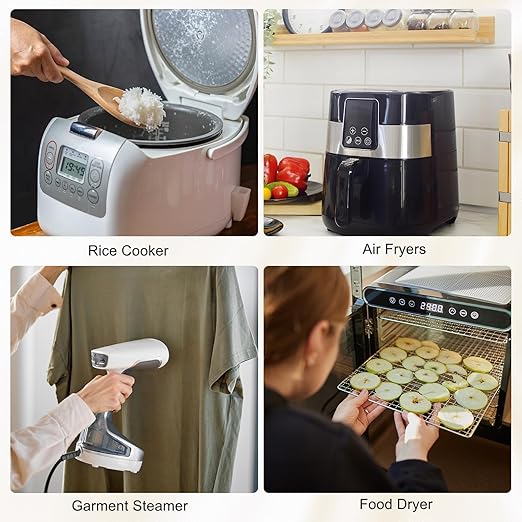 MECCANIXITY Universal Rice Cooker Temperature Fuse, 157°C 10A 250V Metal Thermal Fuse with Terminal and Ring Terminal Fiberglass Sleeving for Electric Pressure Cooker Repair Part