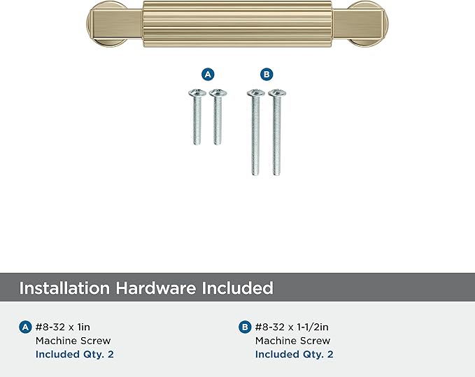 Amerock Ballard 3 inch (76mm) Center-to-Center Golden Champagne Cabinet Pull, BP37642BBZ