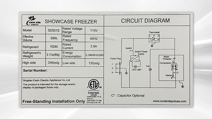 Chest Freezer Glass Door sliding Commercial Ice Cream Freezer 60" White Stand Alone Curve Display Top w Storage Baskets 17 Cu.FT sd551s