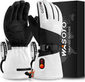 Heated Gloves for Men Women 7.4V Battery 22.2Wh Rechargeable Touchscreen Waterproof Electric Heated Gloves for Winter Outdoor Work Skiing Hiking Camping Ice Hockey