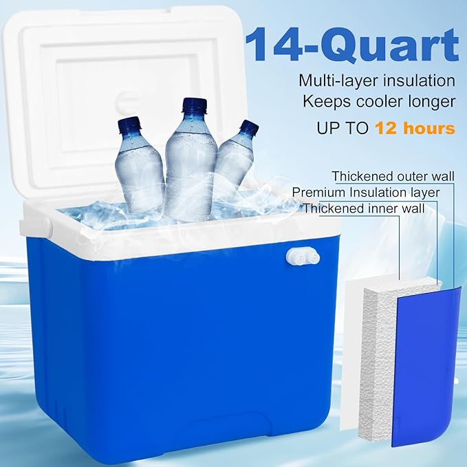 Cold Therapy Machine After Surgery Ice Machine with Knee Flexible Pad, Cryotherapy Machine for Knee Pain, Sprains, Swelling, Other Injuries, Quiet Pump,Timing Function (14 Quart)
